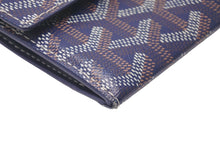 画像をギャラリービューアに読み込む, GOYARD ゴヤール コインケース カードケース マリニー APM104-12 ヘリンボーン柄 PVC ネイビー フランス製 美品 中古 59878