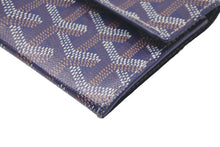 画像をギャラリービューアに読み込む, GOYARD ゴヤール コインケース カードケース マリニー APM104-12 ヘリンボーン柄 PVC ネイビー フランス製 美品 中古 59878