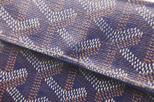 画像をギャラリービューアに読み込む, GOYARD ゴヤール コインケース カードケース マリニー APM104-12 ヘリンボーン柄 PVC ネイビー フランス製 美品 中古 59878