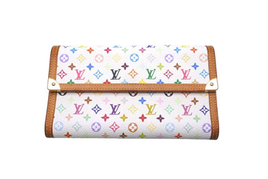 LOUIS VUITTON ルイ ヴィトン 長財布 M92659 モノグラムマルチカラー ポルトトレゾール インターナショナル ブロン 美品 中古 59880