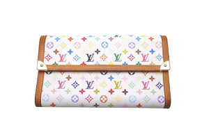 LOUIS VUITTON ルイ ヴィトン 長財布 M92659 モノグラムマルチカラー ポルトトレゾール インターナショナル ブロン 美品 中古 59880