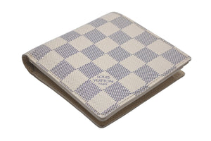 LOUIS VUITTON ルイヴィトン ダミエ アズール ポルトフォイユ マルコ 二つ折り財布 コインケース付き N60018 美品 中古 59881