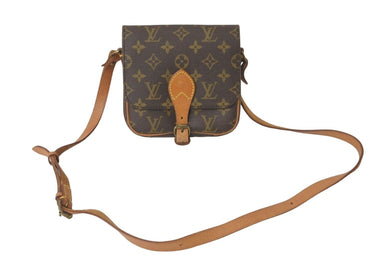 LOUIS VUITTON ルイヴィトン ショルダーバッグ ミニカルトシエール モノグラムキャンバス M51254 ブラウン 良品 中古 59890