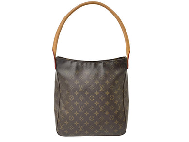 LOUIS VUITTON ルイヴィトン ハンドバッグ ルーピングGM モノグラムキャンバス M51145 ブラウン 中古 59891