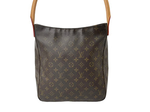 LOUIS VUITTON ルイヴィトン ハンドバッグ ルーピングGM モノグラムキャンバス M51145 ブラウン 中古 59891