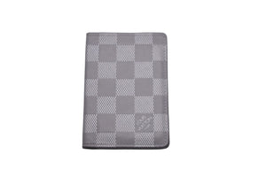 LOUIS VUITTON ルイヴィトン カードケース オーガナイザー ドゥポッシュ ダミエ グレー ホワイト 良品 中古 59893