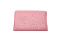Load image into Gallery viewer, CHANEL シャネル 名刺入れ コインケース カメリア 16番台 ココマーク ピンク シルバー金具 美品 中古 59900