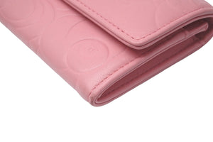 CHANEL シャネル 名刺入れ コインケース カメリア 16番台 ココマーク ピンク シルバー金具 美品 中古 59900