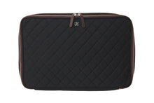Load image into Gallery viewer, 極美品 CHANEL シャネル ココマーク ナイロンキルティング PCケース 17番台 ブラック ワインレッド 中古 59904