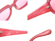 Load image into Gallery viewer, CHANEL シャネル サングラス ヴィンテージクラシック 05979 91764 プラスチック レッド ピンク ゴールド金具 美品 中古 59908