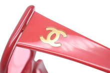 Load image into Gallery viewer, CHANEL シャネル サングラス ヴィンテージクラシック 05979 91764 プラスチック レッド ピンク ゴールド金具 美品 中古 59908