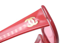 Load image into Gallery viewer, CHANEL シャネル サングラス ヴィンテージクラシック 05979 91764 プラスチック レッド ピンク ゴールド金具 美品 中古 59908