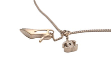 Load image into Gallery viewer, CHANEL シャネル ネックレス チョーカー ココマーク ラインストーン ハイヒール ゴールド 05A 良品 中古 59923