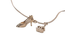 Load image into Gallery viewer, CHANEL シャネル ネックレス チョーカー ココマーク ラインストーン ハイヒール ゴールド 05A 良品 中古 59923