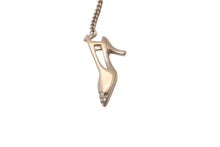 Load image into Gallery viewer, CHANEL シャネル ネックレス チョーカー ココマーク ラインストーン ハイヒール ゴールド 05A 良品 中古 59923