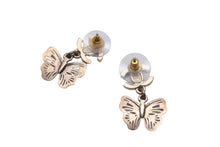 Load image into Gallery viewer, CHANEL シャネル ピアス ココマーク ラインストーン 蝶々 11P ピンク レッド ゴールド金具 美品 中古 59926