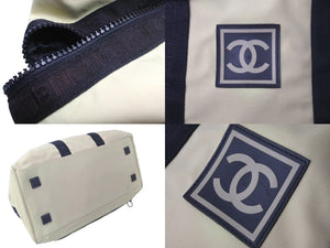CHANEL シャネル スポーツライン ボストンバッグ 7番台 ベージュ