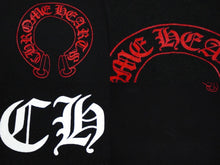 Load image into Gallery viewer, CHROME HEARTS クロムハーツ 半袖Ｔシャツ ホースシュー セメタリークロス プリント V ネック レディース ブラック 美品 中古 59937