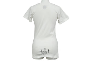 CHROME HEARTS クロムハーツ 半袖Ｔシャツ フォティスカル プリント コットン レディース ホワイト サイズXS 美品 中古 59938
