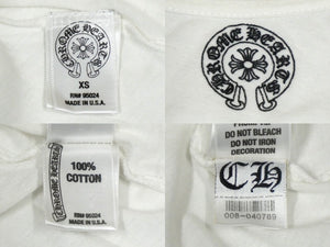 CHROME HEARTS クロムハーツ 半袖Ｔシャツ フォティスカル プリント コットン レディース ホワイト サイズXS 美品 中古 59938