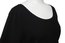 Load image into Gallery viewer, FOXEY フォクシー 長袖Ｔシャツ ブラック クルーネック レーヨン ポリエステル サイズ40 39956-KSTFZ15LO 美品 中古 59944