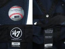 Load image into Gallery viewer, ’47 キャップ NY ニューヨーク ヤンキース クリーンナップ ネイビー コットン フリーサイズ 4573165781245 美品 中古 59964