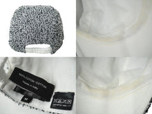 Load image into Gallery viewer, CHANEL シャネル キャップ ココマーク コットンジャガード ゴムアジャスター ブラック ホワイト M イタリア製 良品 中古 59965