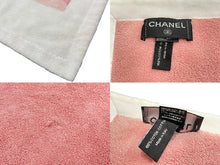 Load image into Gallery viewer, CHANEL シャネル ビーチタオル バスタオル ココ キューバ コットン ピンク マルチカラー イタリア製 レディース 美品 中古 59968