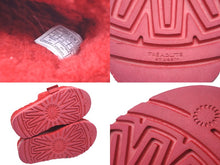 Load image into Gallery viewer, UGG FLUFFITA アグ フラッフィータ サンダル ミュール レッド ウール カーリーシープスキン S/N 1113475 美品 中古 59971