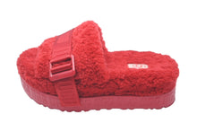 Load image into Gallery viewer, UGG FLUFFITA アグ フラッフィータ サンダル ミュール レッド ウール カーリーシープスキン S/N 1113475 美品 中古 59971