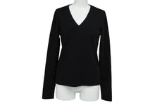 Load image into Gallery viewer, 極美品 FOXEY フォクシー ニット トップス セーター Vネック ブラック サイズ38 ウール 39603-KATFN15LO 中古 59983