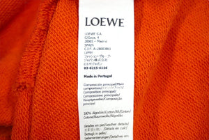 LOEWE ロエベ クロップドパーカー アナグラム サイズXS オレンジ