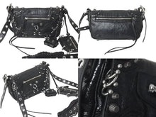 Load image into Gallery viewer, 極美品 BALENCIAGA バレンシアガ ショルダーバッグ LE CAGOLE XSルカゴール ピアッシング加工 ブラック 7190822AAE31000 中古 59997