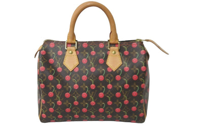 LOUIS VUITTON ルイヴィトン ハンドバッグ スピーディ25 モノグラム チェリー 村上隆 M95009 美品 中古 60000