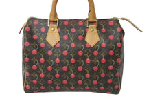 Load image into Gallery viewer, LOUIS VUITTON ルイヴィトン ハンドバッグ スピーディ25 モノグラム チェリー 村上隆 M95009 美品 中古 60000