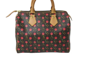 LOUIS VUITTON ルイヴィトン ハンドバッグ スピーディ25 モノグラム チェリー 村上隆 M95009 美品 中古 60000