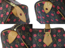 Load image into Gallery viewer, LOUIS VUITTON ルイヴィトン ハンドバッグ スピーディ25 モノグラム チェリー 村上隆 M95009 美品 中古 60000