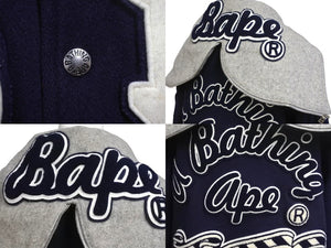 A BATHING APE シャークスタジャンMサイズ（SHARK SWEAT VARSITY