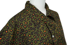 Load image into Gallery viewer, KENZO ケンゾー HANA LEO 半袖 オープンカラーシャツ サイズS 総柄 コットン シルク FD55CH1119P3 美品 中古 60011