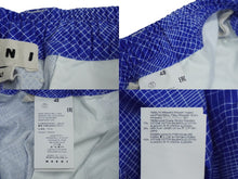 Load image into Gallery viewer, MARNI マルニ ショートパンツ ハーフパンツ コットン リネン ブルー サイズ48 総柄 PUMU0049A0 美品 中古 60023