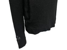 Load image into Gallery viewer, タグ付き 新品未使用 CHROME HEARTS クロムハーツ カットソー カシミヤ100% クロスパッチ ブラック サイズS 中古 60033