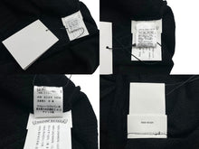 Load image into Gallery viewer, タグ付き 新品未使用 CHROME HEARTS クロムハーツ カットソー カシミヤ100% クロスパッチ ブラック サイズS 中古 60033