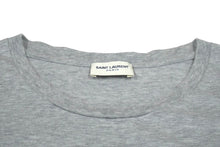 Load image into Gallery viewer, SAINT LAURENT サンローラン 半袖Ｔシャツ グレー コットン 切りっぱなし加工 サイズL TT08 464572 美品 中古 60038