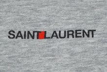 Load image into Gallery viewer, SAINT LAURENT サンローラン 半袖Ｔシャツ グレー コットン 切りっぱなし加工 サイズL TT08 464572 美品 中古 60038