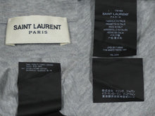 Load image into Gallery viewer, SAINT LAURENT サンローラン 半袖Ｔシャツ グレー コットン 切りっぱなし加工 サイズL TT08 464572 美品 中古 60038