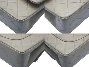 CHANEL シャネル ショルダーバッグ マトラッセ23 3番台 Wフラップ ベージュ ゴールド金具 美品 中古 60044