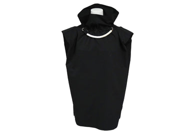 新品同様 TOGA ARCHIVES トーガ アーカイブス ノースリーブ ストレッチ ギャザードトップ サイズ36 ブラック TA11-JK037 中古 60054