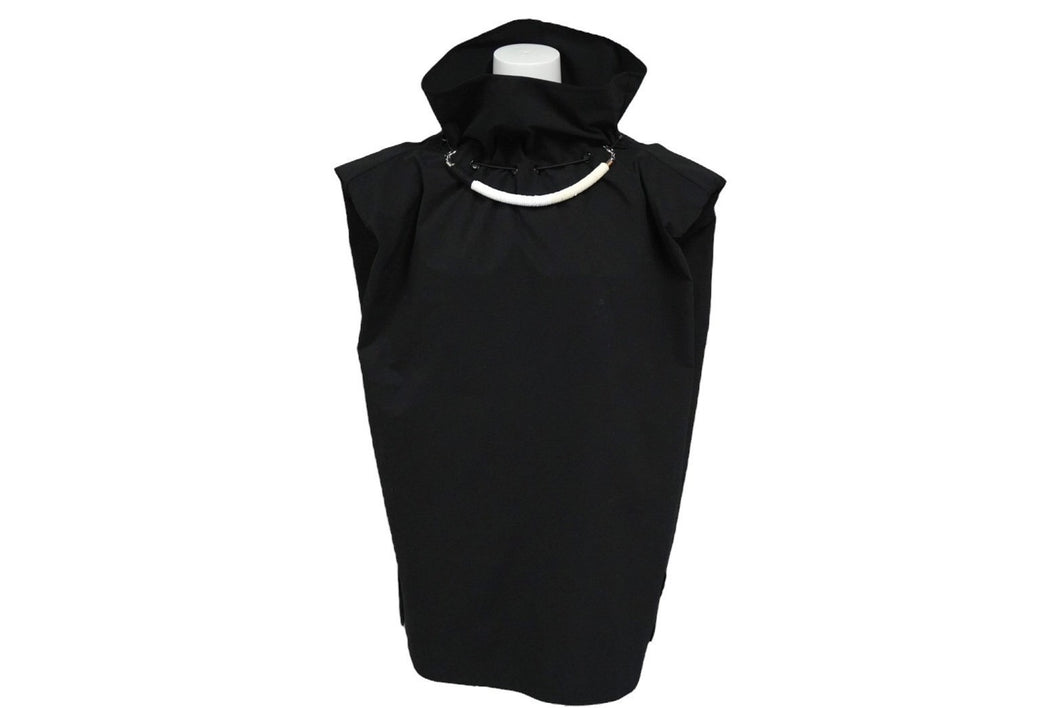 新品同様 TOGA ARCHIVES トーガ アーカイブス ノースリーブ ストレッチ ギャザードトップ サイズ36 ブラック TA11-JK037 中古 60054