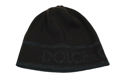 DOLCE&GABBANA ドルチェアンドガッバーナ ニットキャップ ニット帽 ビーニー ブラウン グレー 美品 中古 60056