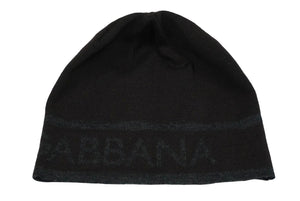 DOLCE&GABBANA ドルチェアンドガッバーナ ニットキャップ ニット帽 ビーニー ブラウン グレー 美品 中古 60056